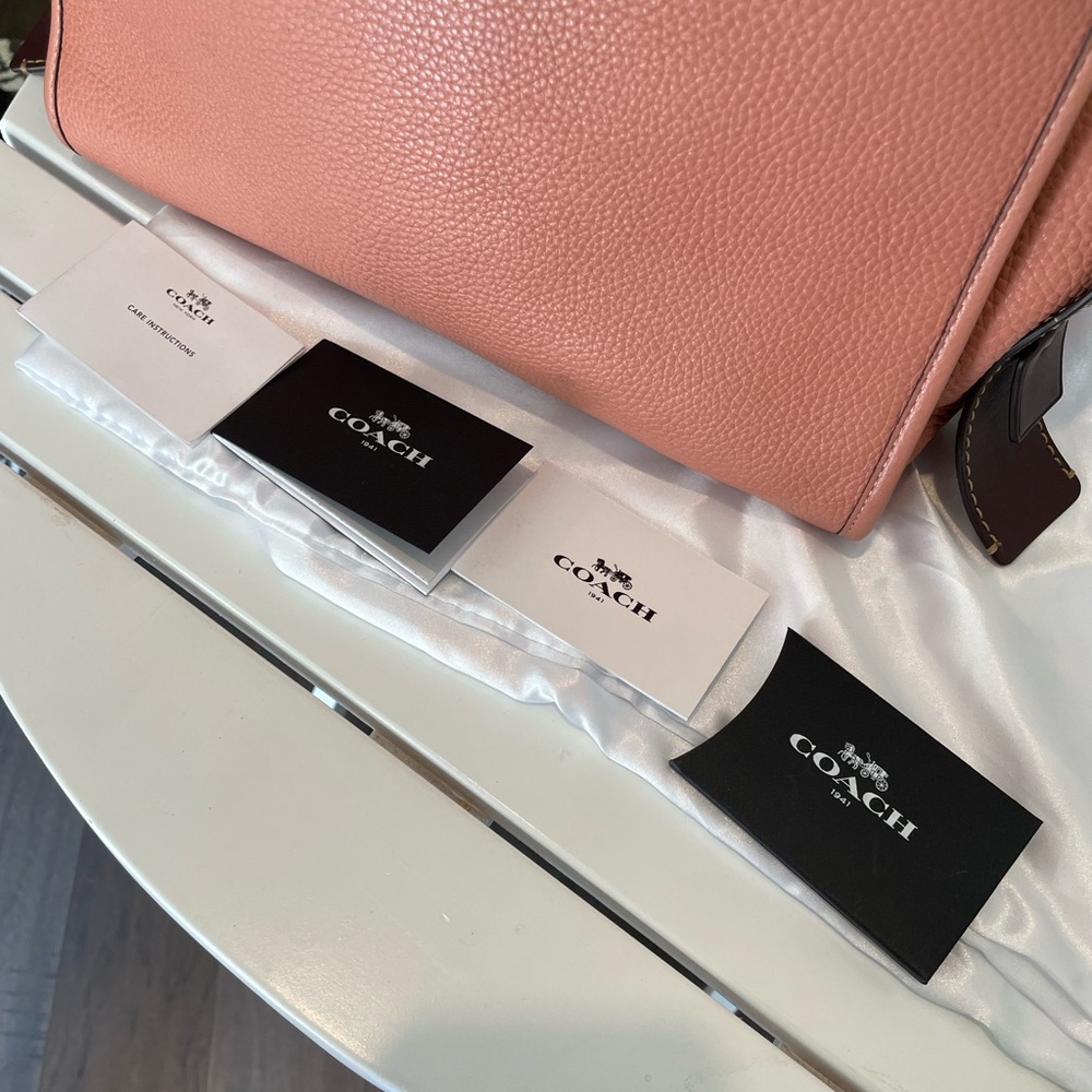 COACH 1941 ROGUE 30 PEBBLED LEATHER SATCHEL BAG - Picture 8 of 13